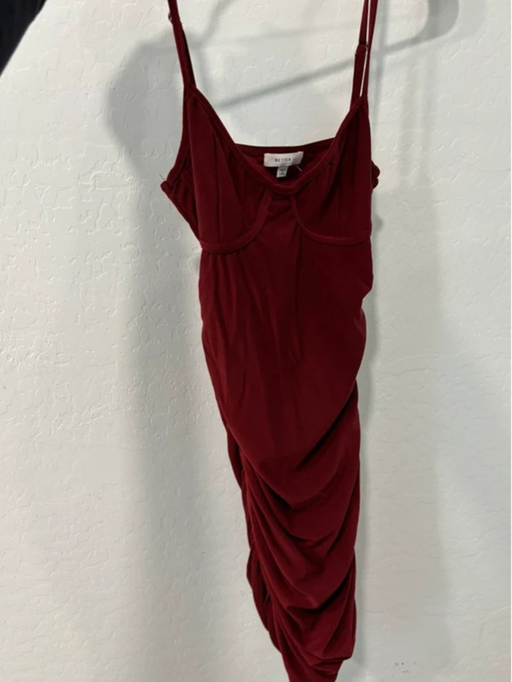 red mini dress